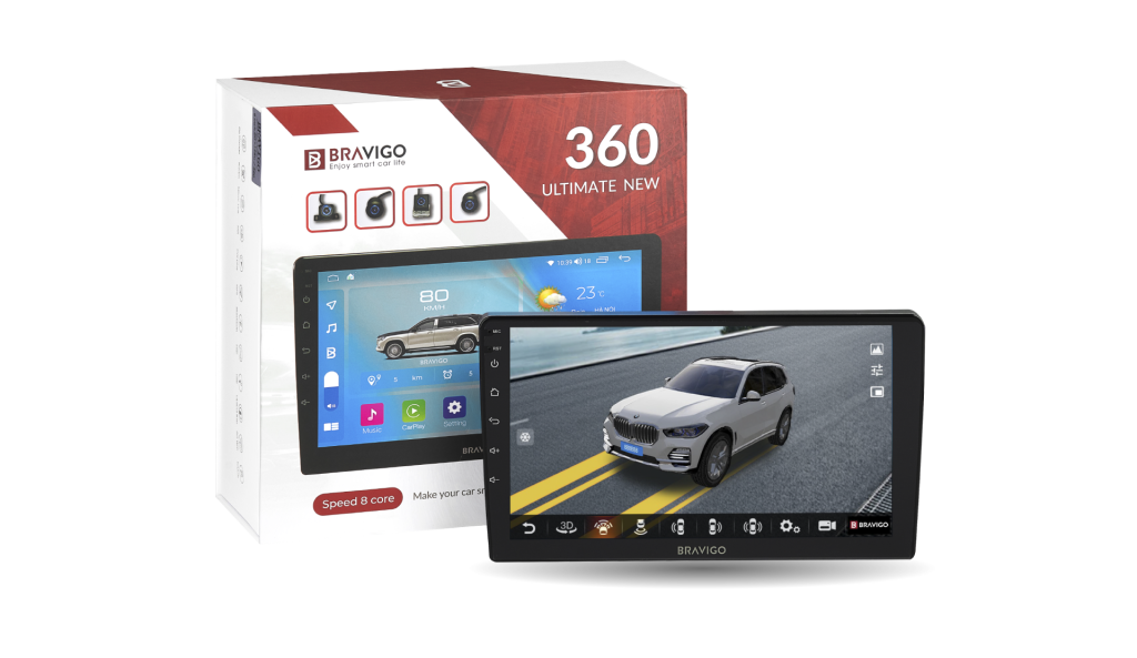 Màn Hình Ô Tô Bravigo 360 Ultimate New