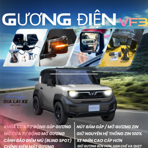 GƯƠNG ĐIỆN ĐỘ CHO VINFAST VF3 – TIỆN NGHI CAO CẤP CHO XE ĐIỆN